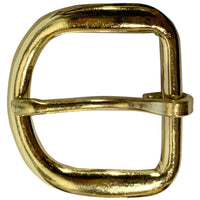 Heel Bar Buckle 1-1/4" (32mm) Brass Plated Belt Buckle