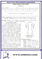 Plains Indian Cloth Dress Pattern