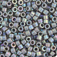 Delica 11/0 RD Grey Opaque AB