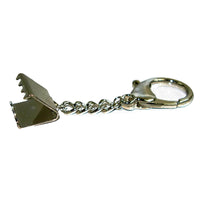 Key Chain-Lobster Trigger with Ribbon Cord End 18x17mm Nickel