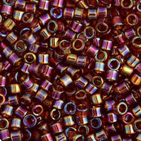 Delica 11/0 RD Amber Transparent AB