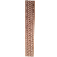 Embossed Basketweave Leather Strip