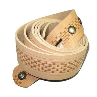Embossed Basketweave Belt Blank