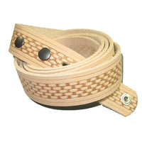 Embossed Basketweave Belt Blank