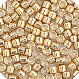 Delica 8/0 RD Light Gold 24kt Plated