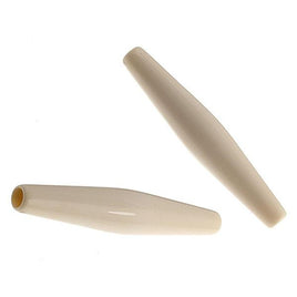 Acrylic Hairbone Pipe 2" Ivory - 10 Pack