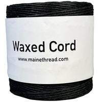 Black Waxed Poly Cord .050"