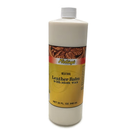 Fiebing's Leather Balm with Atom Wax Neutral Leather Finish - 32 oz