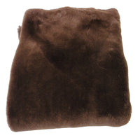 Leather Sheepskin Shearling Hides Fur Skin Hair On Avg 8.75 Sqft - Brown