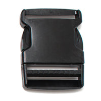 2" Side Release Buckle Black Nylon 2 pack