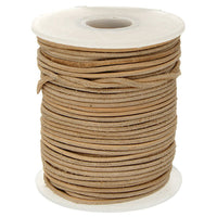 1.5mm Round Leather Cord - 25 meters - 3 Colors