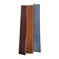 Embossed Basketweave Leather Strip