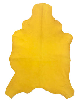 Deertan Goat Hide Gold Genuine Goat Leather Average Size 4 sqft