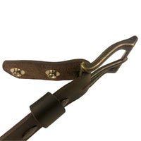 1.25"(32mm) Men's Brown Solid Buffalo Leather Belt Handmade in Canada by Zelikovitz