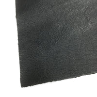 Pre-Cut Cowhide Leather Project Piece 8.5" x 11" Garment Weight Black 2 oz