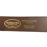 1.25"(32mm) Men's Brown Bridle Leather Belt Handmade in Canada by Zelikovitz