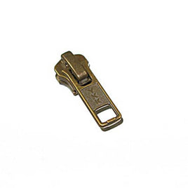 YKK #10 Metal Short Tab Slider Zipper Pull Hardware Gilt - 5 Pack