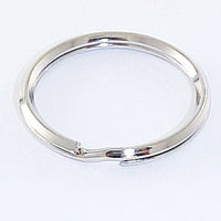 1-1/4" Split Key Ring/Beveled Nickel Plated