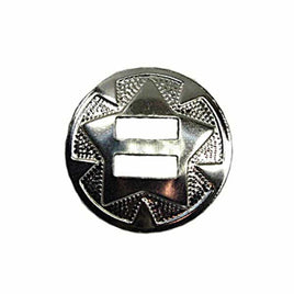 Image of 1320-02 - Star Conchos 1-1/4" (3.2cm) Nickel Plated 10Pk