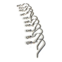 Sterling Silver .925 Earwire .028" Earring Hardware - 10 Pack (5 Pairs)