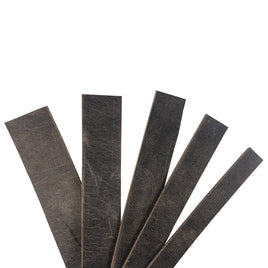 Crazy Horse Buffalo Leather Strips 8/9 ounce (3/8" to 4")