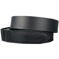 1.5"(38mm) Black Solid Torino Leather Mechanic's Belt Handmade in Canada by Zelikovitz