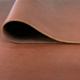 Buffalo Tumbled Brown Veg-Tan Leather Hide