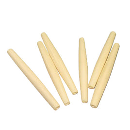 Image of 2209-01 - 65mm 2.5" Bone Hairpipe Bead Ivory Oval 10 Pack