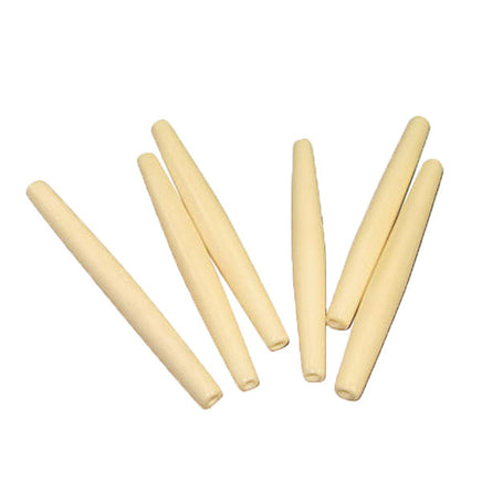 Image of 2209-10 - 65mm 2.5" Bone Hairpipe Bead Ivory Oval 100 Pack
