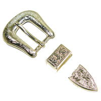 Somerset Engraved 3 Pcs Buckle Set, 20mm (3/4"), SP