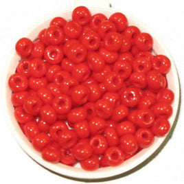 Image of 65401631 - 6/0 Med Red Glass Seed Beads 40 Grams