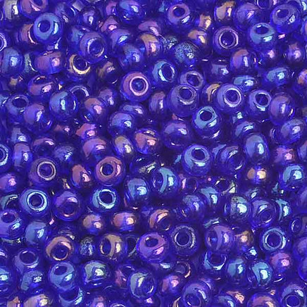 Image of 65401670 - 6/0 Navy Blue Iris Glass Seed Beads 40 Grams