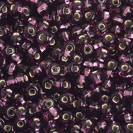 Image of 65402277 - 6/0 S/L Amethyst Glass Seed Beads 40 Grams