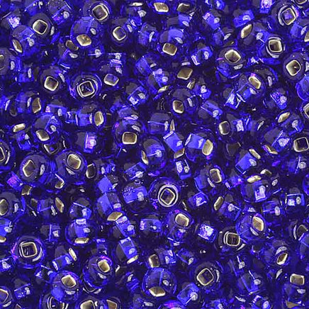 Image of 65401681 - 6/0 S/L Royal Blue Glass Seed Beads  40 Grams