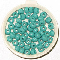Image of 65401627 - 6/0 Turquoise Glass Seed Beads 40 Grams