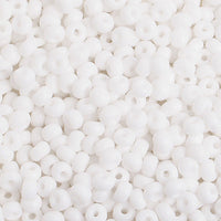 Image of 65401621 - 6/0 White Glass Seed Beads 40 Grams