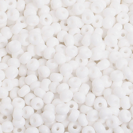 Image of 65401621 - 6/0 White Glass Seed Beads 40 Grams
