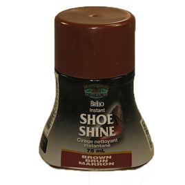 Brillo Instant Shoe Shine - Liquid Wax - 75ml (Brown)