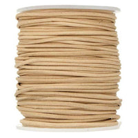 0.5mm Round Leather Cord - By The Yard - 3 Colors