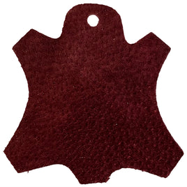 Premium Garment Grade Pig Suede Leather Hide 0.5mm Avg 7-9 sqft - Burgundy