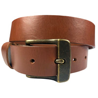 1.25"(32mm)  Brown Bridle Leather Belt Handmade in Canada by Zelikovitz