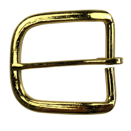 Heel Bar Buckle 1-1/2" (38mm) Brass Plated Belt Buckle