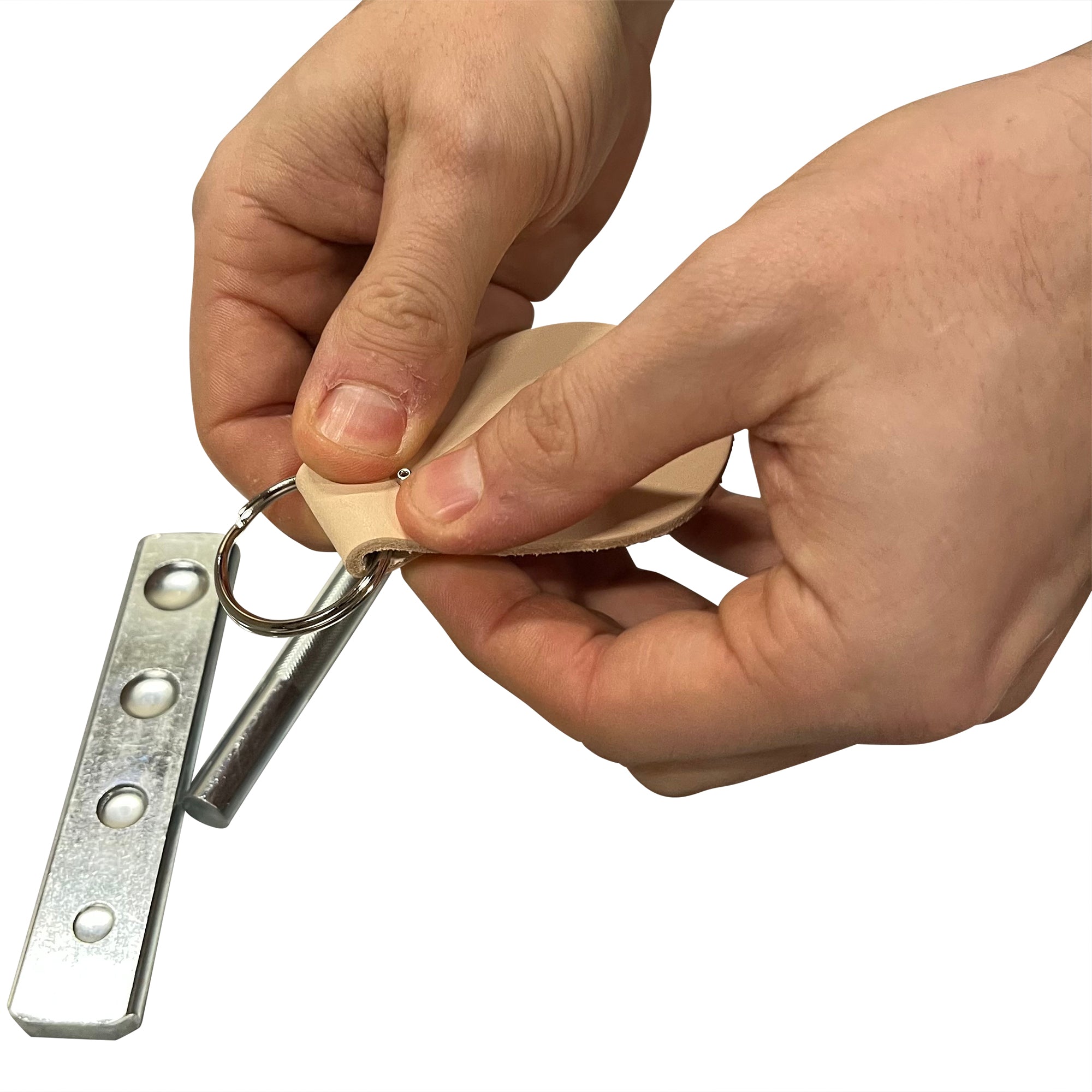 Keychain Fob Kit Key Fob Kit - Vegetable Tanned Tooling Leather with Key Ring and Rivet ...