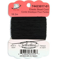Image of 74423017-01 - Elastic Beading Thread 18.2m Black