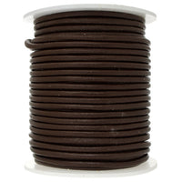 3mm Round Leather Cord - 25 Meters - 3 Colors
