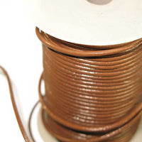 1.5mm Round Leather Cord - 25 meters - 3 Colors