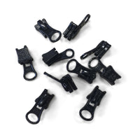 YKK #5 Vislon Bottom Slider Zipper Pull Hardware Black - 10 Pack