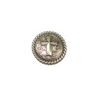 Rope Edge Cross Concho 2 Sizes