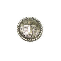 Rope Edge Cross Concho 2 Sizes