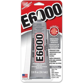 E6000 2 fl. oz. Tube Clear Adhesive - Transparent Glue for Crafts and Beading